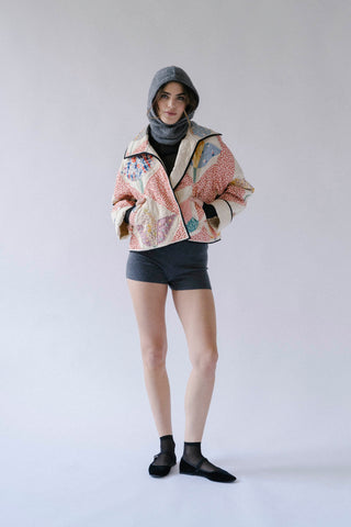 GOAT Vintage +REwork Cropped Quilt Jacket    Jacket  - Vintage, Y2K and Upcycled Apparel