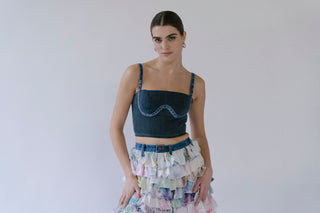 GOAT Vintage +REwork Ruffle Maxi Skirt    Skirts  - Vintage, Y2K and Upcycled Apparel