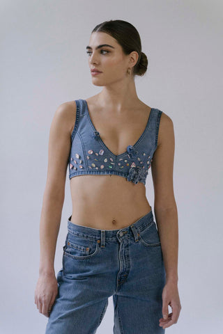 GOAT Vintage +REwork Party Crop Top    Top  - Vintage, Y2K and Upcycled Apparel