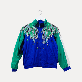 GOAT Vintage REwork Vintage REEBOK Flames Jacket    +Rework  - Vintage, Y2K and Upcycled Apparel